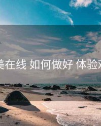 欧美在线 如何做好 体验对照