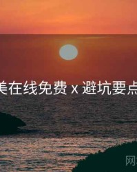 亚洲欧美在线免费 x 避坑要点 全流程