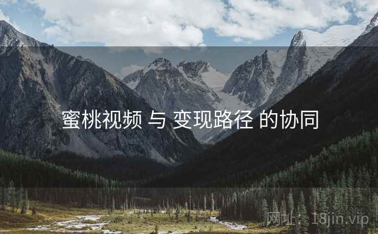 蜜桃视频 与 变现路径 的协同