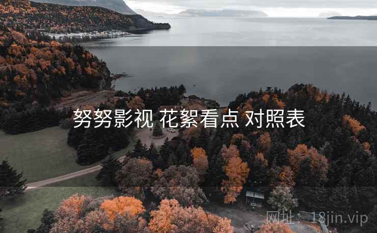 努努影视 花絮看点 对照表