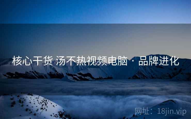 核心干货 汤不热视频电脑 · 品牌进化