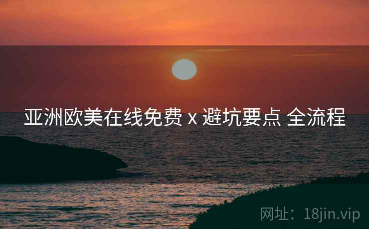 亚洲欧美在线免费 x 避坑要点 全流程