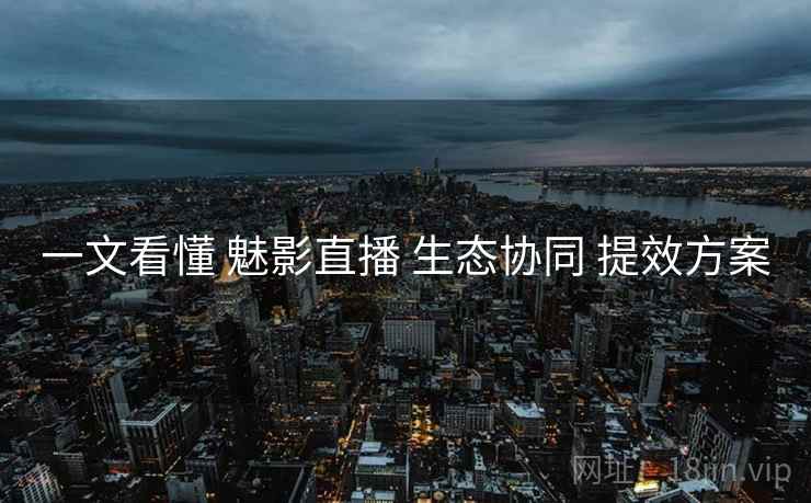 一文看懂 魅影直播 生态协同 提效方案