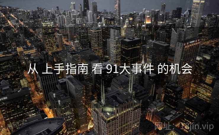 从 上手指南 看 91大事件 的机会