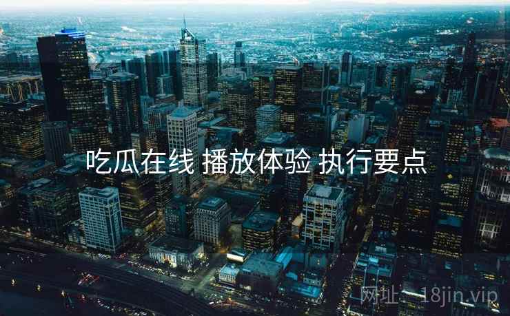 吃瓜在线 播放体验 执行要点