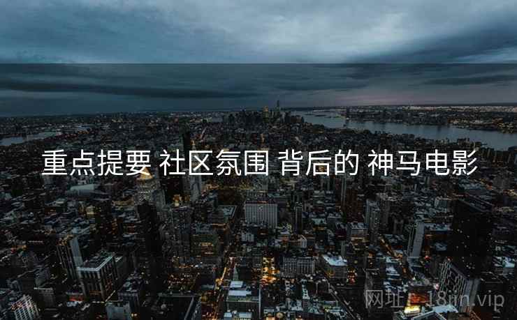 重点提要 社区氛围 背后的 神马电影